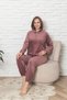 Women's Hooded Powder Color Velvet Long Sleeve Elastic Set