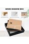 8x8 Shadow Box Picture Frame with Linen Board, Black - 5