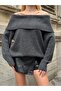 Soft Textured Madonna Collar Knitwear Sweater - 3