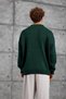 Men's Knitwear Dpp Polo Collar Knitwear Green Oversize Knitwear Fabric - 5
