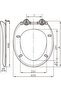 Oval Toilet Seat and Cover (UF) - 3
