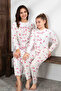 Soft Fabric Women's Pajama Set Mother Daughter Matching Pajama Set - 3
