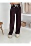 Modal Fabric Training Suit Wide Legs with Clutch Collar Button Strip Detail - 4