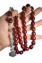Crimped Amber 13*15 mm Fired Stick Crimped Amber Collectible Prayer Beads - 7