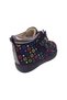 Ortopedikal1001 Ridente Black Platinum Print Baby Girl Boots 100% Leather Thick Single Velcro - 4