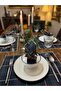 Home 35X50 cm Navy Blue Green Plaid 2-Piece American Service New Year's Invitation New Year - 7