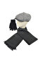 Men's Daily Wool Cap Scarf Gloves Set