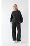 Women's Oversized Sweatshirt Gray – Crew Neck, 3 Thread Ş Fleece-Lined Fleece