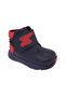 Ortopedikal1001 Ridente Navy Blue Red Suede Baby Boy Boots 100% Leather Thick Single Velcro - 2