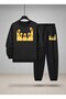 Children's Sweatshirt - Tracksuit Set Crew Neck Duck Gang B Printed 3 Thread Raised