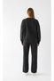 Women's Oversized Sweatshirt Gray – Crew Neck, 3 Thread Ş Fleece-Lined Fleece - 3