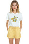 Women's White Relaxed Fit 100% Cotton T-Shirt – Pikachu Character Printed - 6
