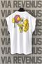 Gym Back Printed Zero Sleeve Crew Neck Sports Tshirt