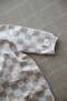 100% Organic Cotton Latte Checkerboard Pattern Girls-Boys Soft Baby Romper - 8
