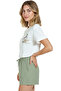 Women's White Relaxed Fit 100% Cotton T-Shirt – Pier-Side Beach Houses Printed - 4