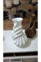 Modern Ruhlu Handmade Bioplastic Vase |   Artistic Touch with Pla Material |   20cm (Flowers Not Included) - 3