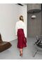 Women's Satin Jacquard Skirt - 5