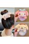 Girl'S-Baby Plush Bun Hair Tie Kuromi Cinnamoroll My Melody Pompompurin 1 Piece Send - 3