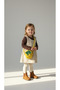 Girl's Badilli Plush Dress Winter Thick Cute Fabric 3-Piece Set (Dress - Badi - Bag) - 2