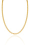 Fine Crushed Gold Plated Stainless Steel Gourmet Chain