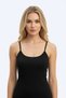 Women's Tank Top with Rope Straps 100% Cotton F Corded Fabric Flexible - 3