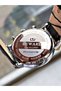 Black Color Leather Cord Original Clip Function Men's Wristwatch + Bracelet as a Gift - 3