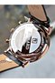 Navy Blue Color Leather Cord Original Clip Function Men's Wristwatch + Bracelet with Gift - 6