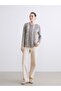Crew Neck Patterned Blouse - 2