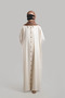 Linen Shirt Dress - Stone - 3