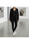Men's Collar Three Thread Sh Brushed Inside Combed Cotton Jacket - 3