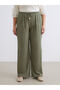 Esvab • Modern & Distinctive Women's Wide-Leg Pants with Drawstring Waist and Textured Fabric - 3