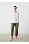 Carrot Cut Women's Trousers with Elastic Waist