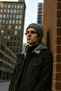 Men's Fur-Lined Winter Hooded Black Denim Coat - 3