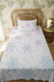 100% Cotton Glitter Snowflakes Patterned Single Pique Set - 3