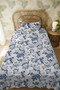 100% Cotton Midnight Blue Spring Patterned Single Pique Set - 3
