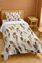 100% Cotton Autumn Feather Patterned Single Bedspread Set