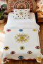 100% Cotton Eye of Light Patterned Single Pique Set - 2