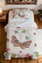 100% Cotton Peaceful Butterfly Cycle Patterned Single Pique Set - 4
