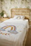 100% Cotton Aydedeli Rainbow Patterned Single Bedspread Set - 5
