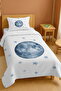 100% Cotton Blue World Patterned Single Pique Set