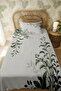 100% Cotton Green Branches Patterned Twin Blanket Set - 3