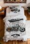 100% Cotton Chopper Legend Patterned Twin Bedspread Set - 4