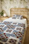 100% Cotton Iznik Tile Mosaic Patterned Single Pike Set - 5
