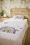 100% Cotton Purple Floral Butterfly Rainbow Patterned Single Pike Set - 5