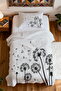 100% Cotton Flying Butterflies and Dandelions Patterned Single Pike Set - 4