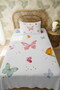100% Cotton Butterfly Valley Patterned Single Pique Set - 3