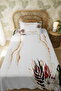 100% Cotton Bohemian Colorful Flowers Patterned Single Pike Set - 3