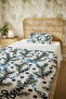 100% Cotton Blue Fruit Pine Pattern Twin Set - 5