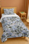100% Cotton Blue Fog Patterned Single Pike Set