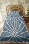 100% Cotton Turquoise Patterned Single Pike Set - 3